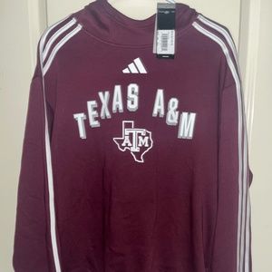 Adidas Texas A&M Aggies Pullover Hoodie Sweatshirt HZ1110 Men’s Large NWT